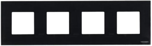 Рамка универсальная ABB Niessen Zenit 4-м. 8 мод. N2274 CN стекло черное картинка